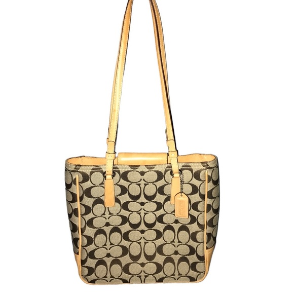Coach Monogram Canvas Signature Tote